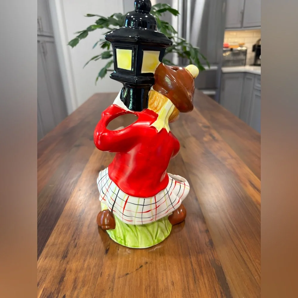 Vintage MCM Drunken Scotsman Hugging Lampost 1950’s Bar Accessory Holder